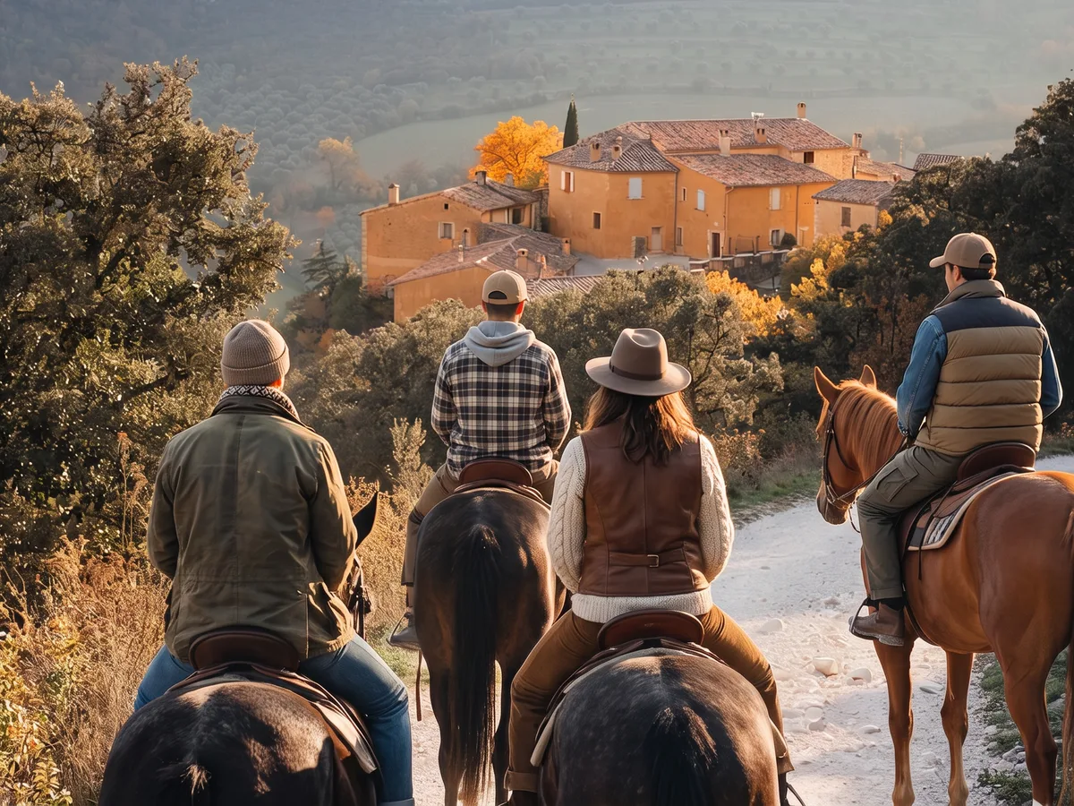 Balade à cheval dans la Drôme, autour de La Baume-d'Hostun
