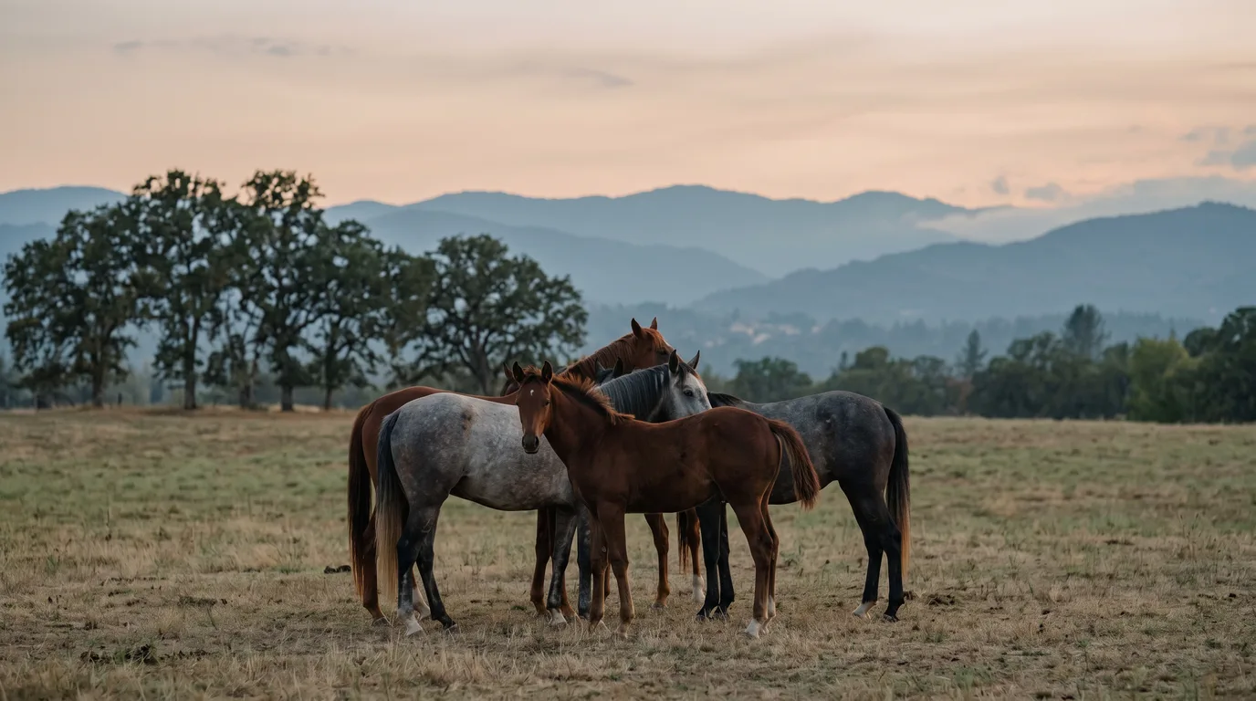 Chevaux en liberté, Les Sabots des Chailles, Drôme